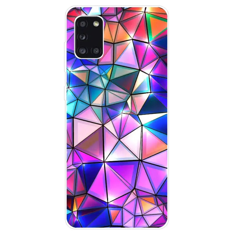 Colorful geometric pattern phone case