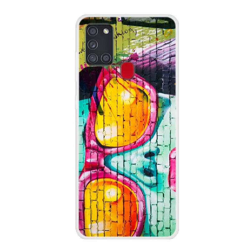 a colorful graffiti art phone case