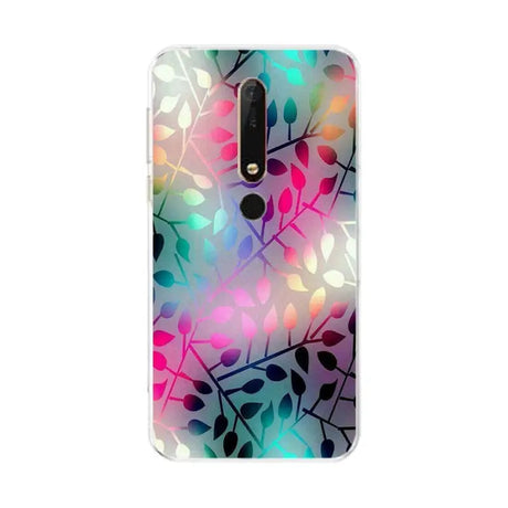 colorful leaves pattern back cover for motorola z3