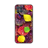colorful raindrops on white phone case