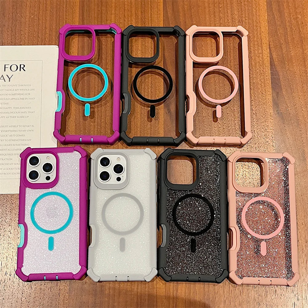 Colorful MagSafe phone cases.