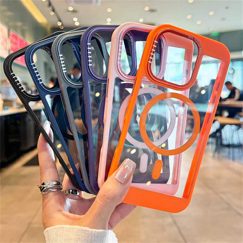 Colorful MagSafe phone cases.