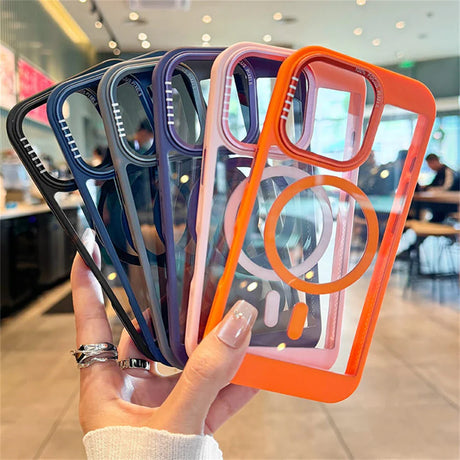 Colorful MagSafe phone cases.