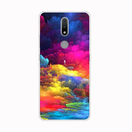 colorful clouds back cover for motorola z3