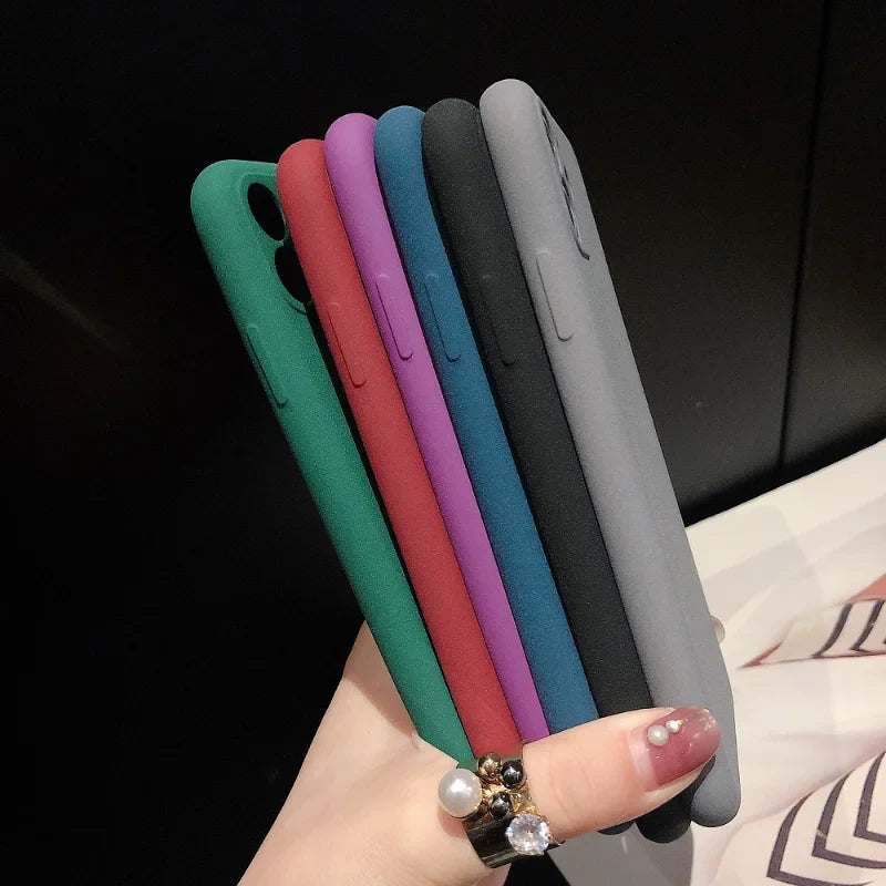 Colorful phone cases.