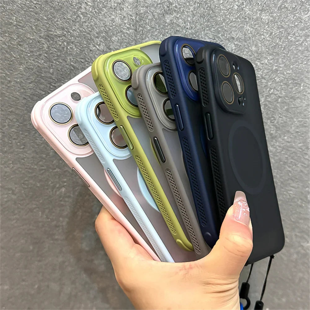 Colorful phone cases.