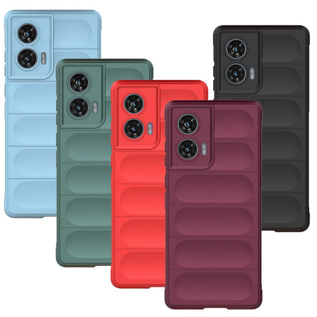 Colorful quilted phone cases.