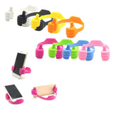 a set of colorful silicon silicon ring for mobile phone
