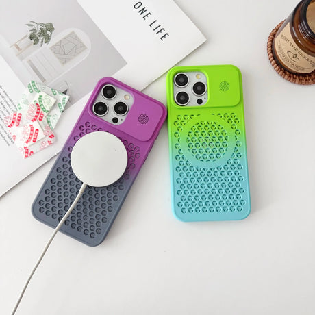 Colorful smartphone cases with built-in pop sockets and perforated designs.