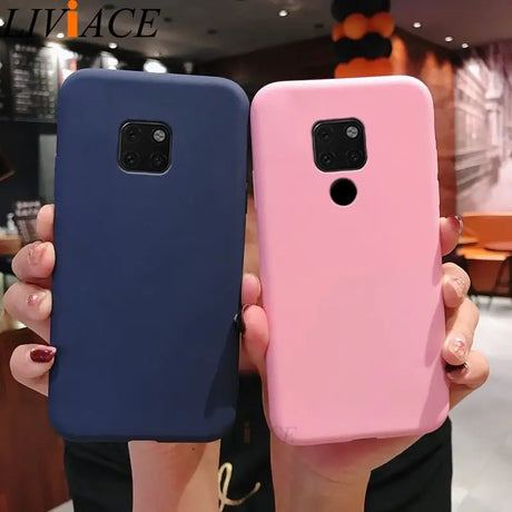 two colors of the same phone case