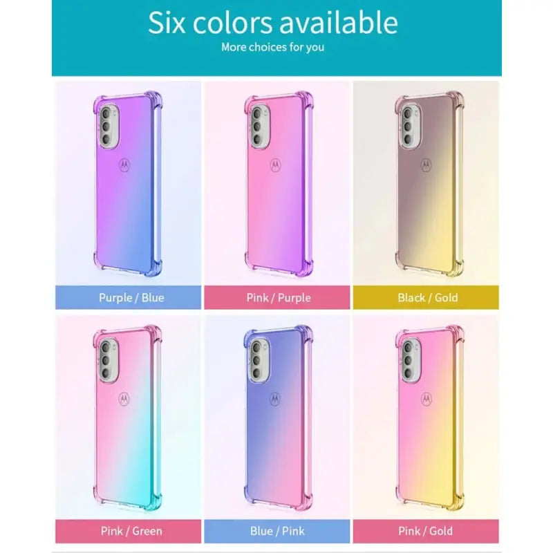 the back of the case is shown in different colors