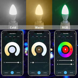 The different colors of the leds on the iphone