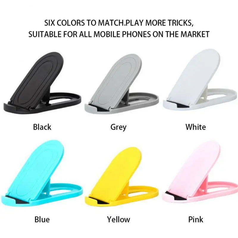 a close up of a cell phone holder with six colors
