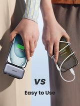 Comparison of two handheld medical devices, likely blood glucose meters.