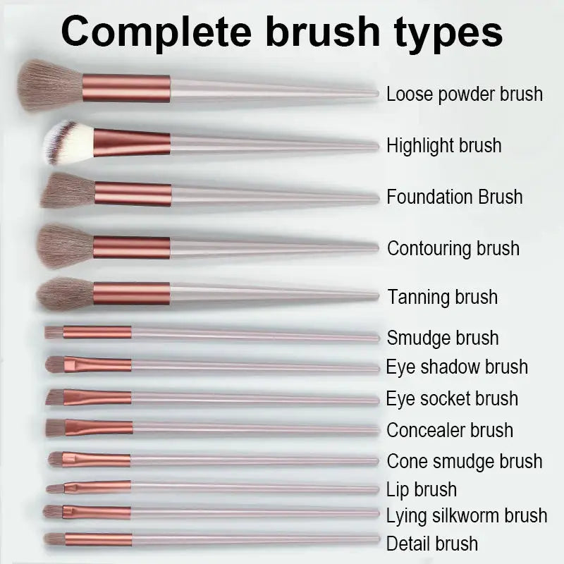 the complete brush set for the makeup brush