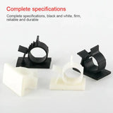 a pair of black and white plastic parts