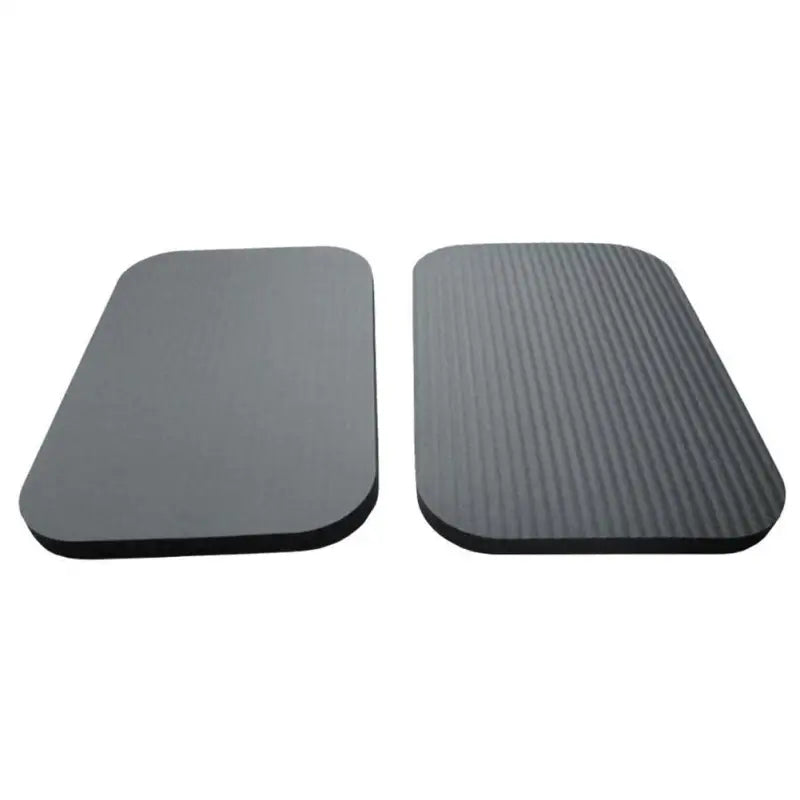 two black rubber mats for a car