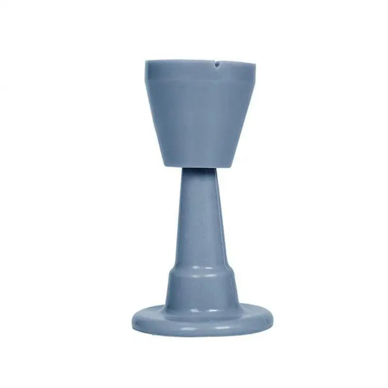 a blue plastic cup with a white background