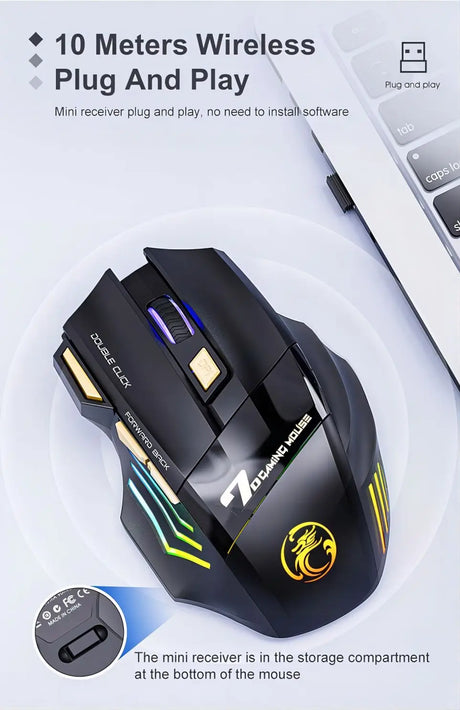 a computer mouse with a mouse pad on it