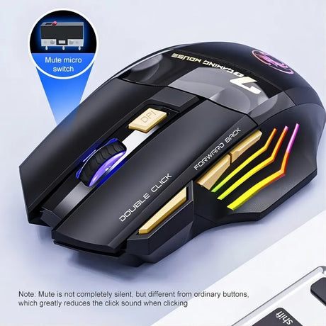 a computer mouse with a mouse pad on it