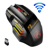 a computer mouse with a wireless mouse pad