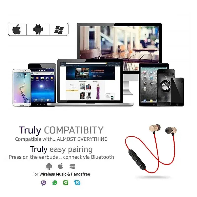 a computer, tablet, and headphones are shown in this image