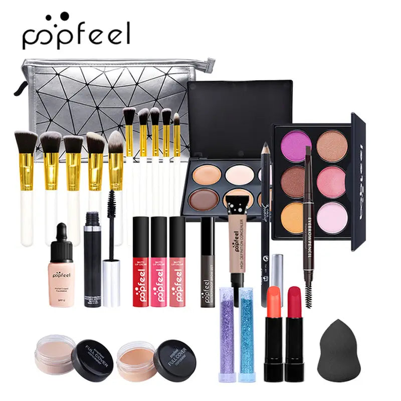 a variety of cosmetics products