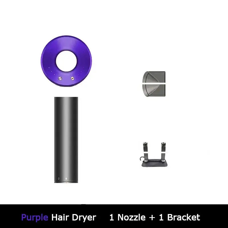 purple hair dryer nozzle + bracket