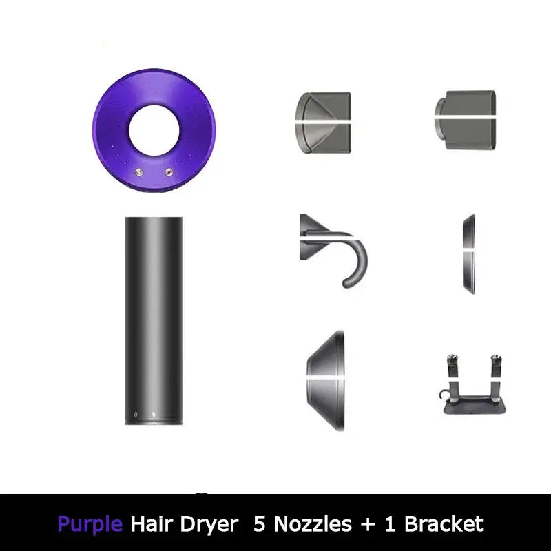 a purple and black object with a white background