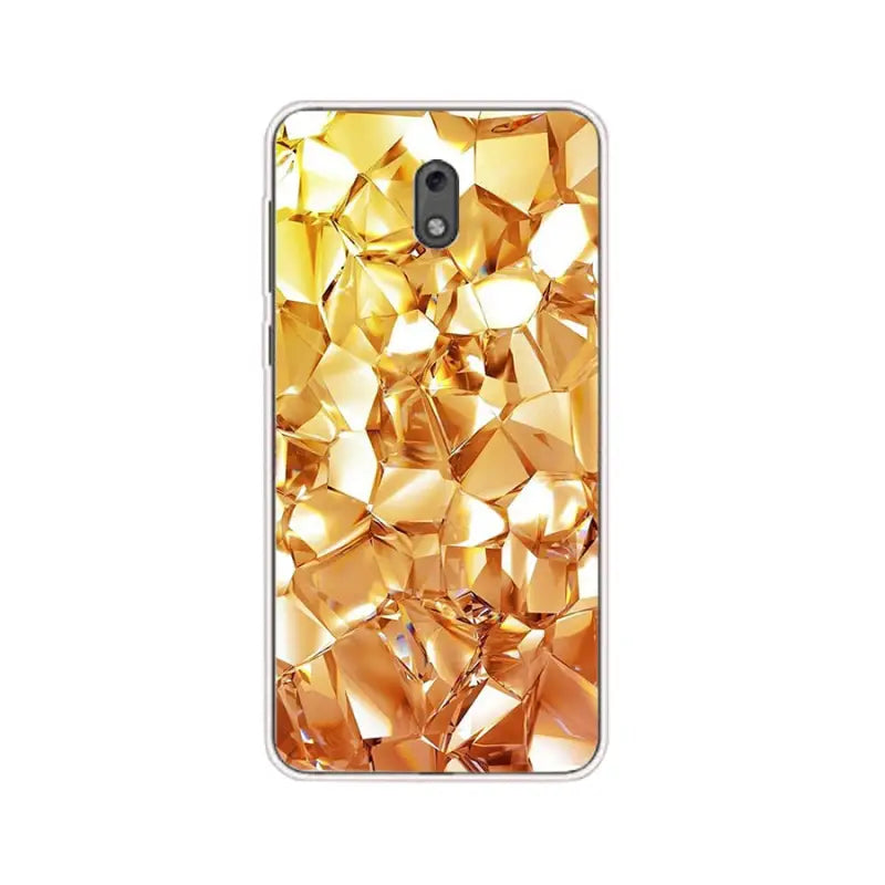 gold crystals phone case