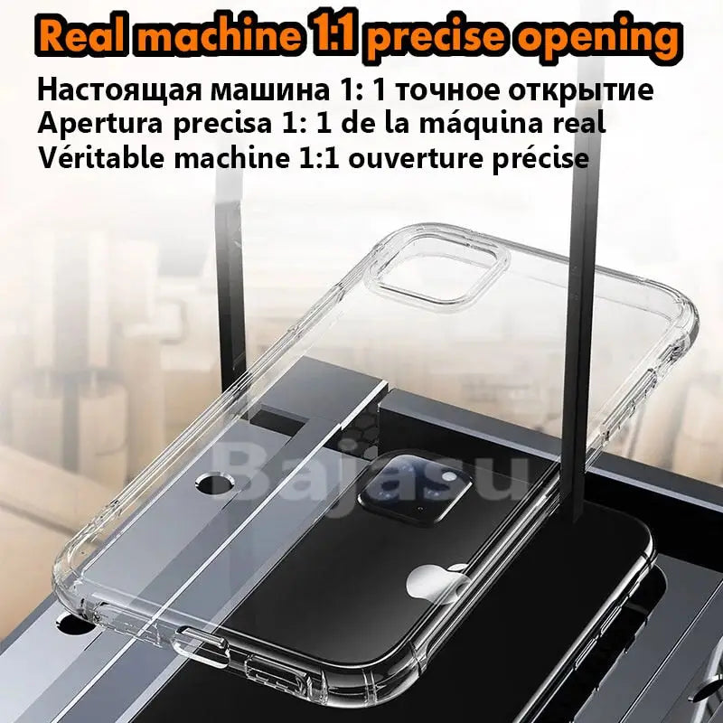 the back of a phone case with a phone in it