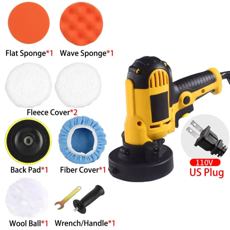 a picture of a picture of a cordless sander with a variety of accessories