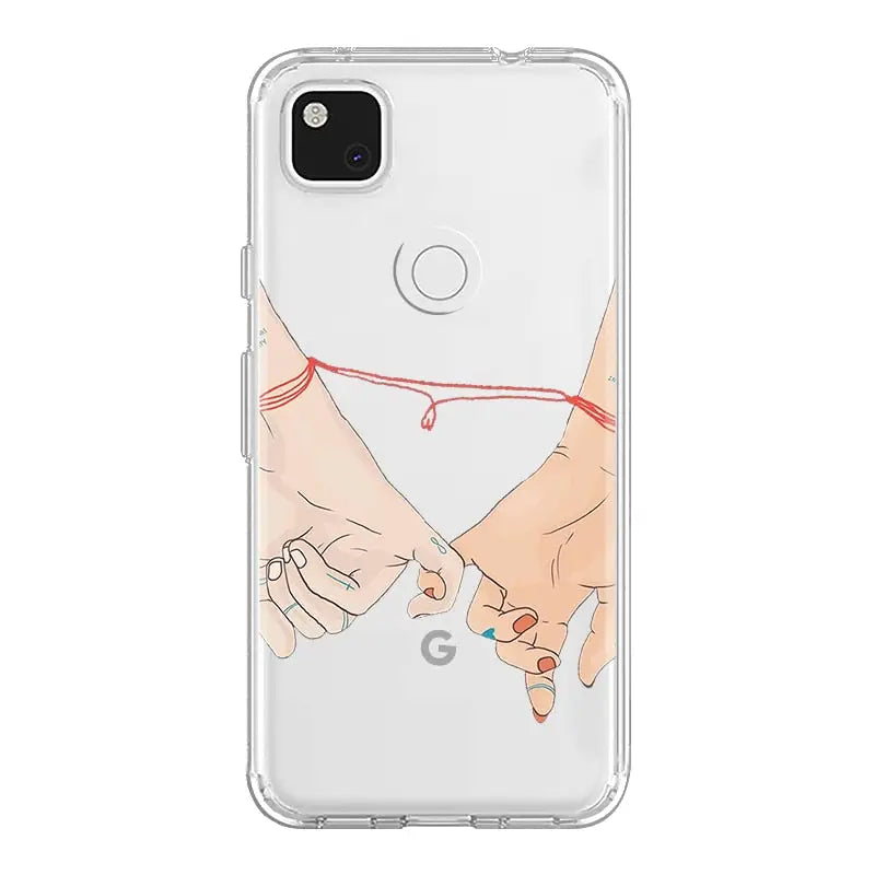 a couple holding hands phone case