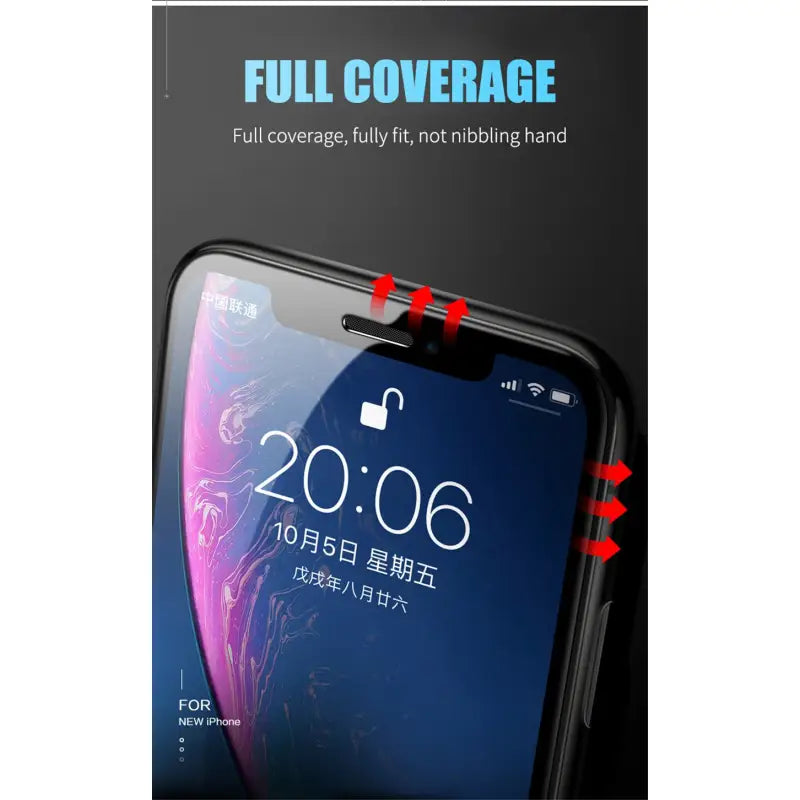 full coverage tempered screen protector for iphone x