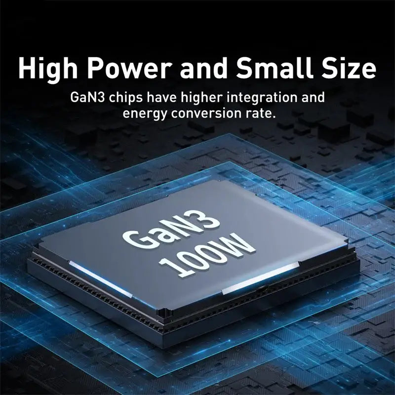 a cpu with the words high power and small size