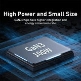 A cpu with the words high power and small size