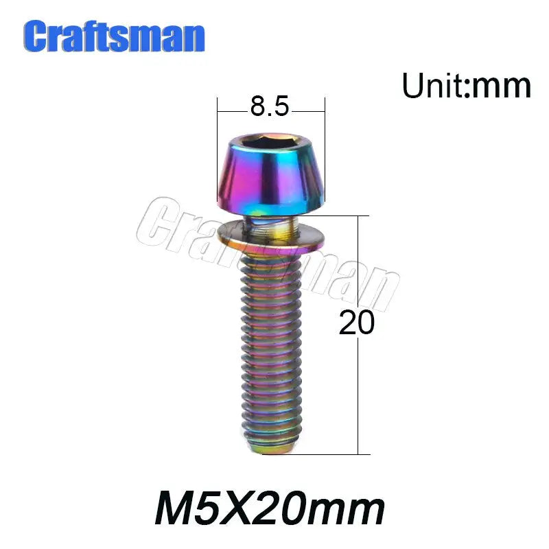 m5x20mm stainless steel hex head bolt with washer