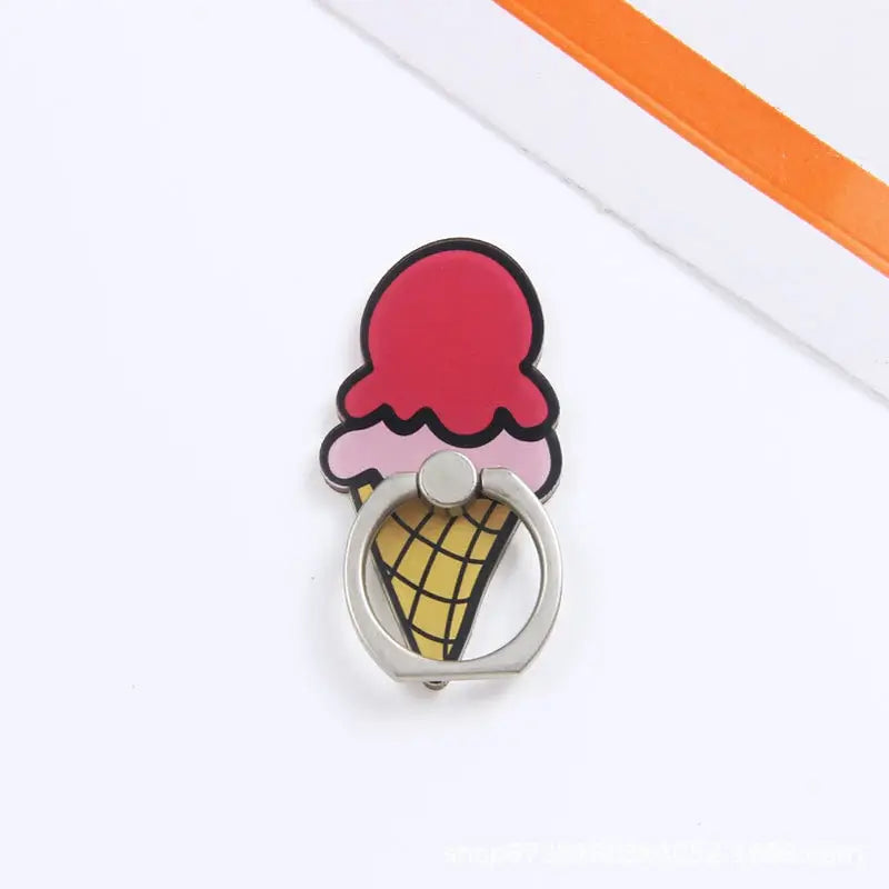 a pin with an ice cream cone on it