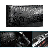 the black crocodile skin leather wallet