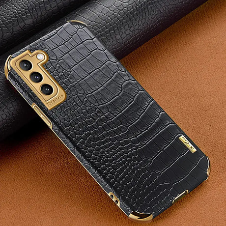 The crocodile skin leather case for iphone