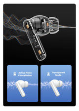 Cross-sectional view of an in-ear headphone or earbud showing its internal components.