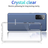 the back and front of a blue phone with a clear back