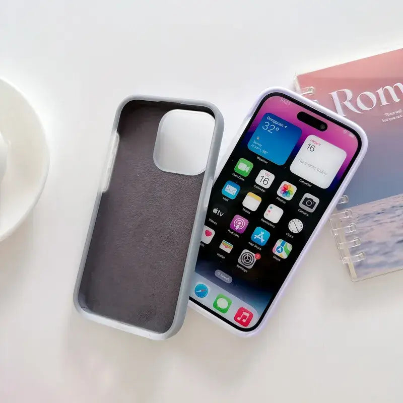 a cup of coffee and a phone case