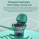 Cutaway diagram of a biological diaphragm speaker with a moving coil.