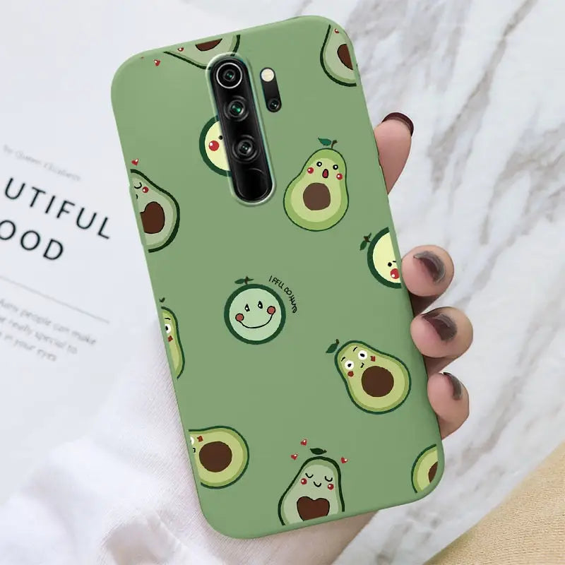 cute avocas pattern phone case
