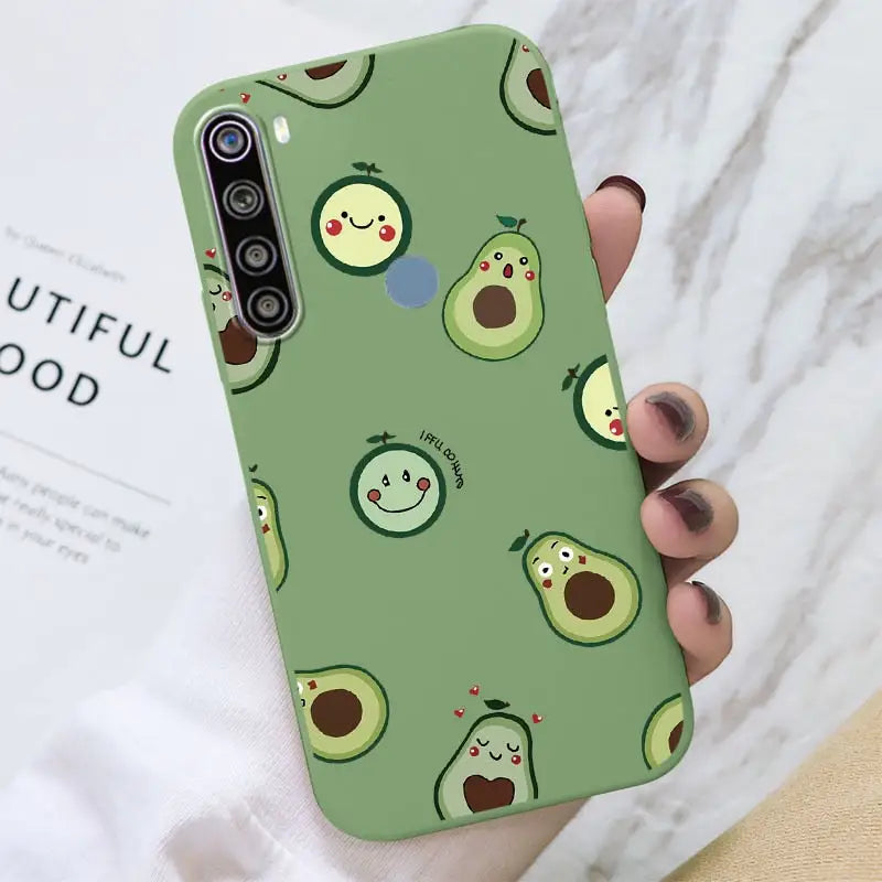 cute avocas pattern phone case