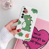 cute cartoon green bear phone case