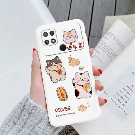 cute cartoon cat phone case