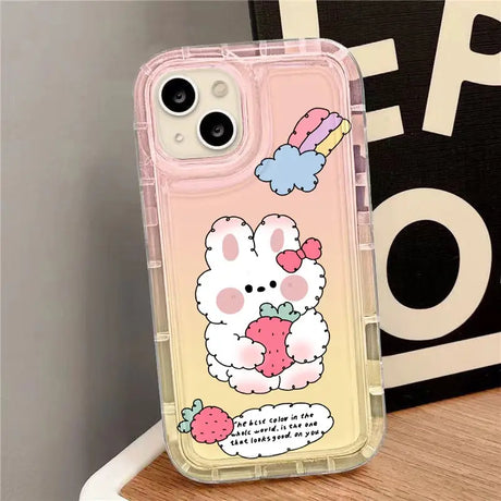 a phone case with a cute cartoon character on it