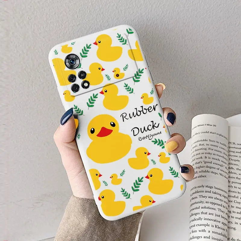 Cute duck pattern phone case